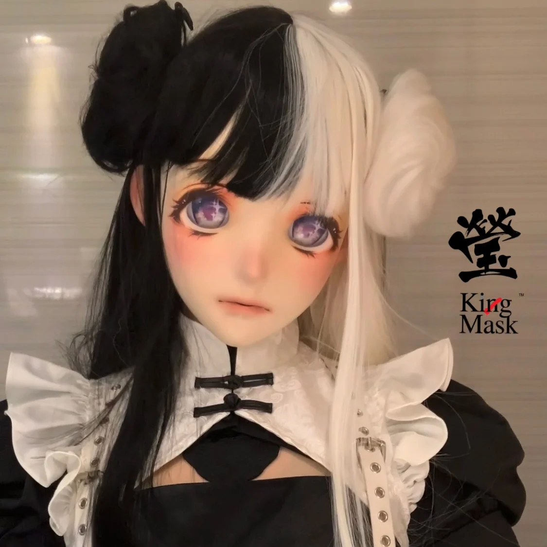 

(Ying)Kingmask Quality Handmade Super Delicate Female/Girl Resin Full Head Style Cosplay Japanese Animego BJD Kigurumi Doll Mask