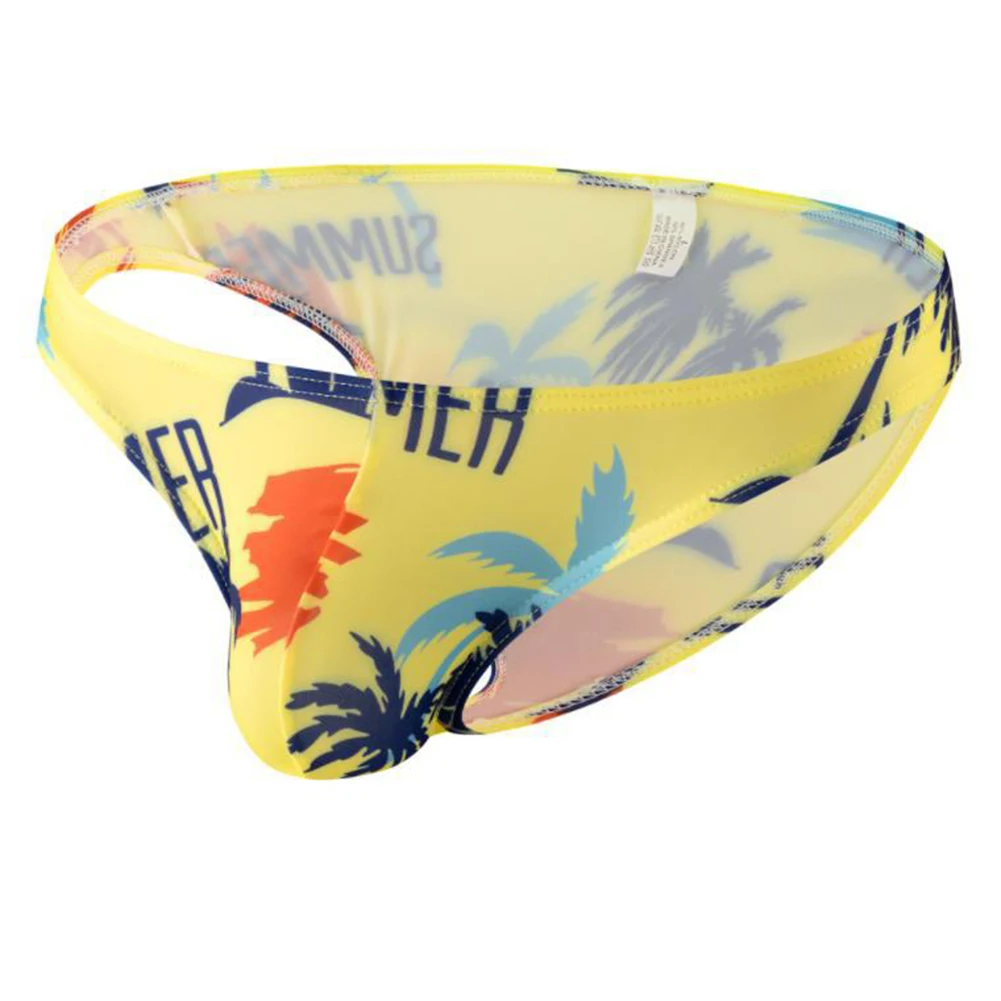 

Breathable Lingerie Black Low Waist Underwear High Stretch Fabric Male Men's Underwear Regular Length Sleepwear