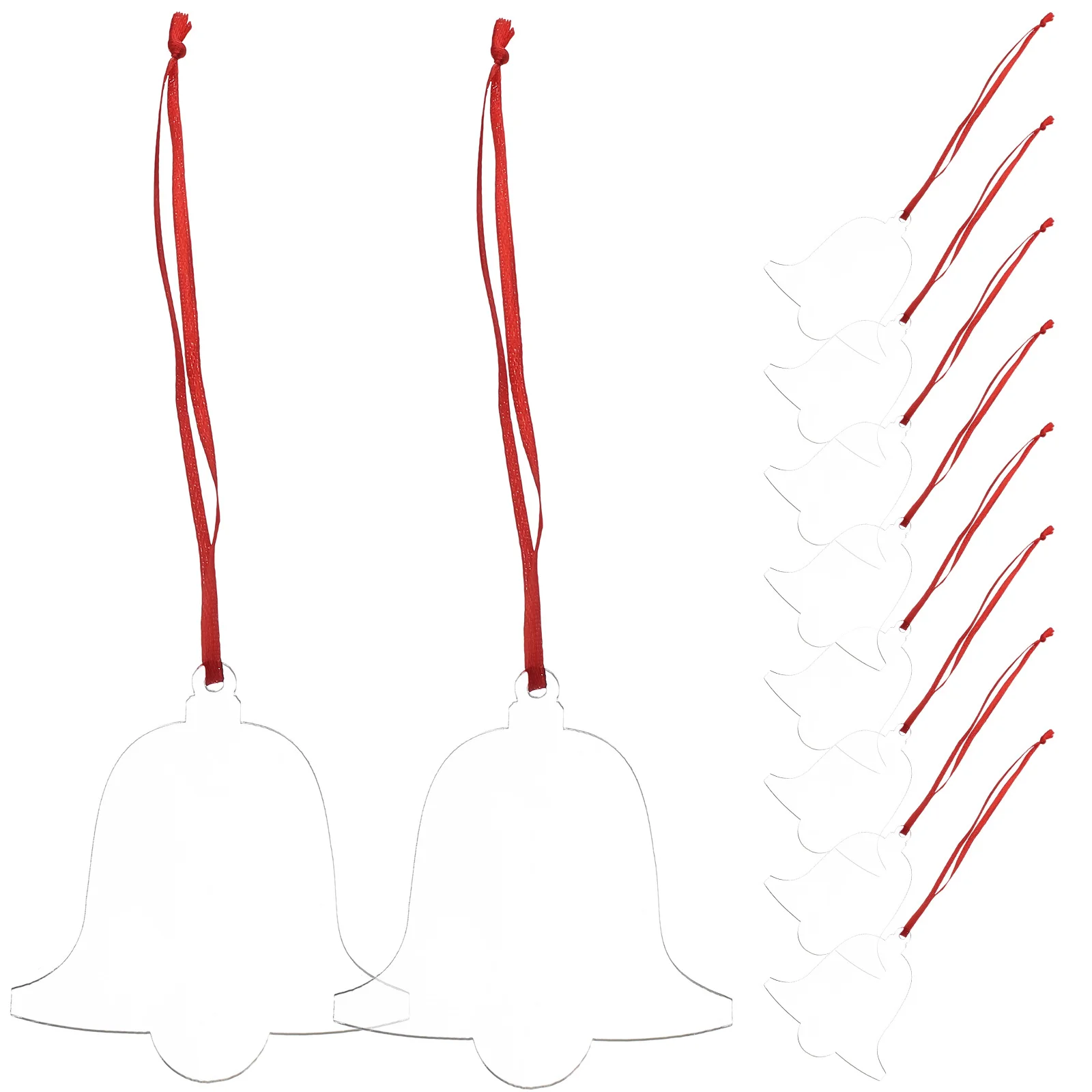 

Tree Christmas Decoration Blank Hanging Pendant Transparent Craft Ornaments Clear