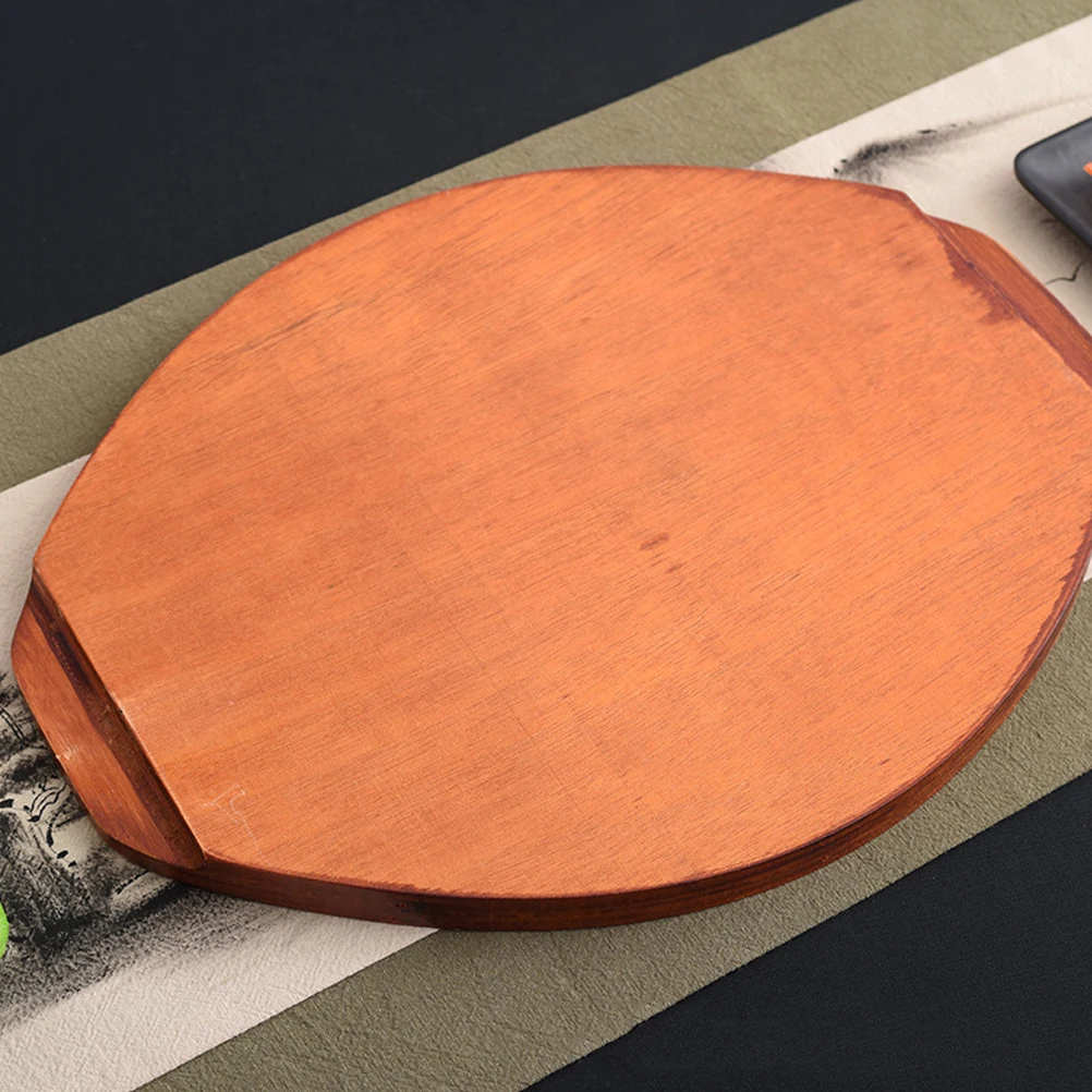 

Wooden Coasters 18x14cm Thickened Heat Resistant Tray Placemat Pot Base Table Mat Decorative Casserole Pad