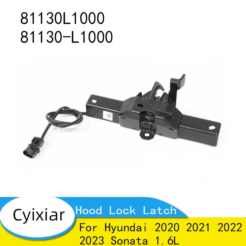 

81130L1000 81130-L1000 Защелка замка капота двигателя для Hyundai 2020 2021 2022 2023 Sonata 1.6L