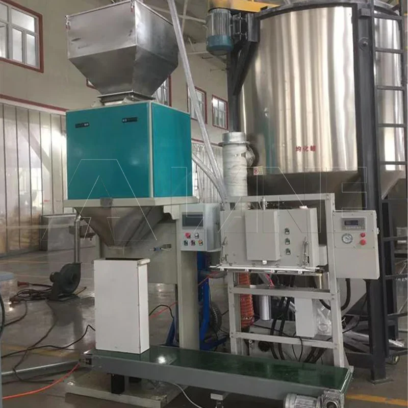 LANE 30kg 35kg 40kg Sack Weighing Bagging Filling Single Scale Pellet Rice Packing Machine
