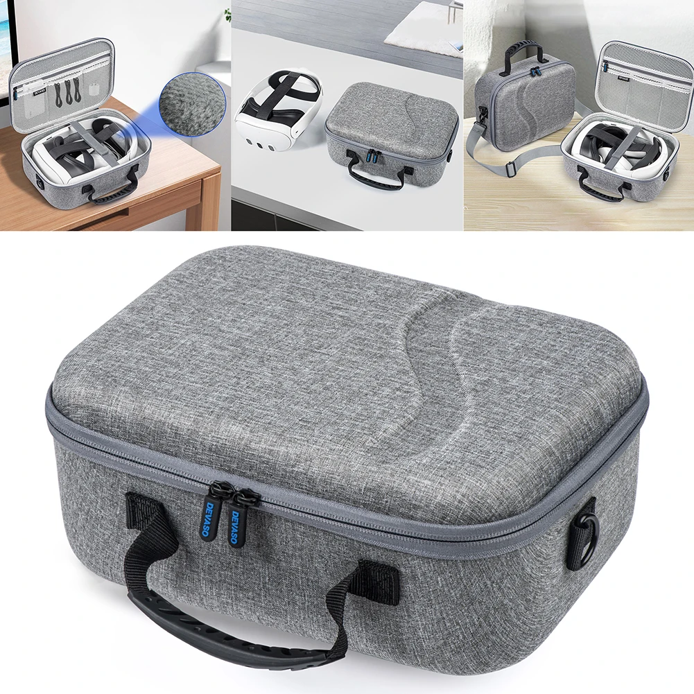 

VR Glasses Portable Handheld Crossbody Bag Portable Protection Hard Carrying Case Hard Protect Carrying Case For Meta Quest 3