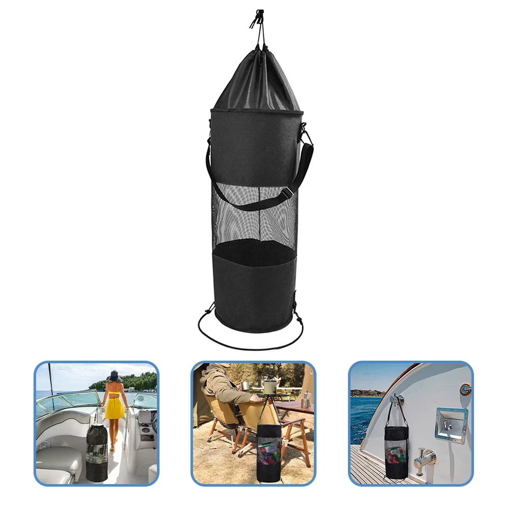 قارب كيس النفايات سعة كبيرة سلة المهملات البحرية سلة المهملات دائم سلة المهملات في الهواء الطلق كيس التخزين البوليستر النايلون قابل للغسل سيارة قابلة لإعادة الاستخدام