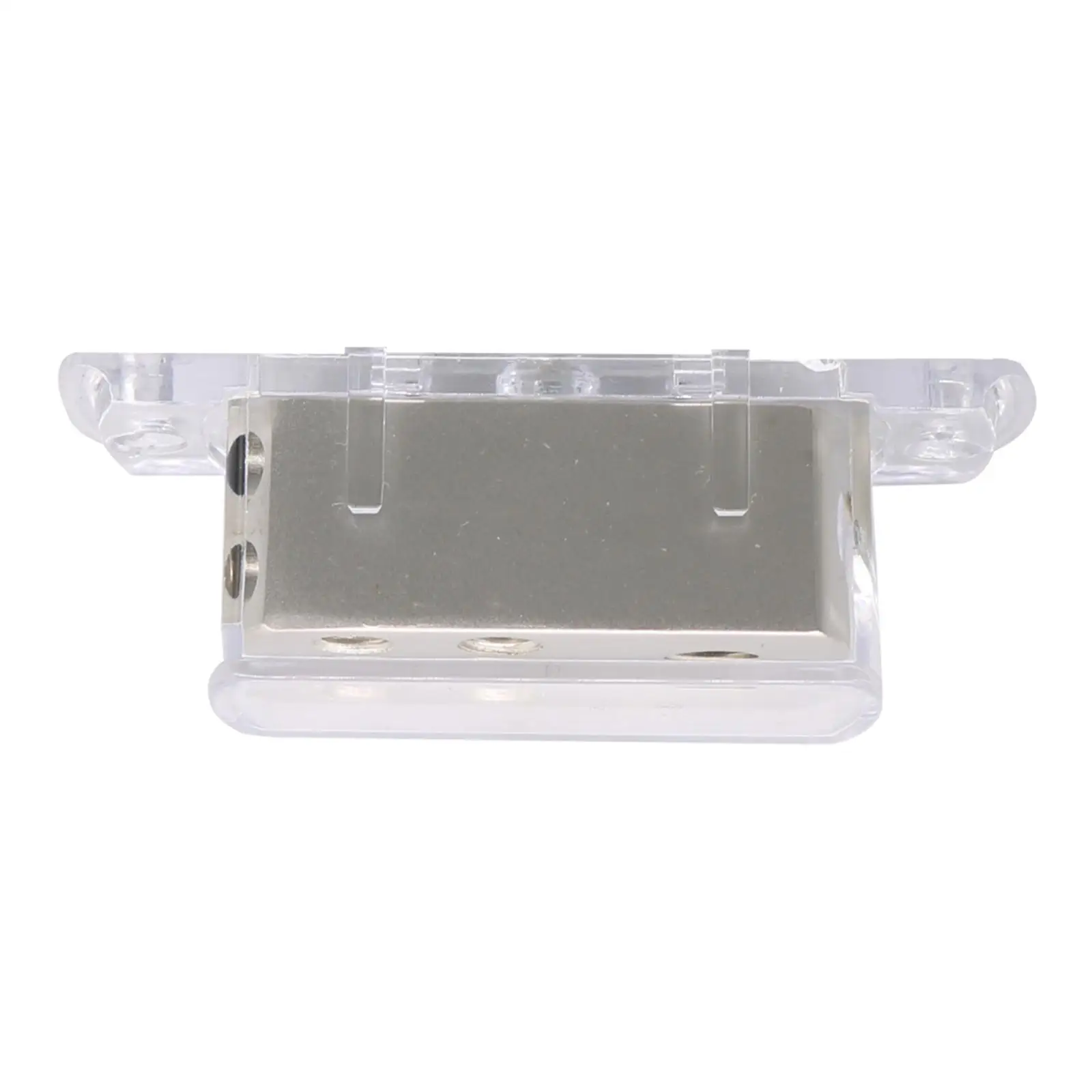 Car Stereo 4way Distribution Splitter Gold Tone Hyaline Protective Shell AGU Fuse Holder for Audio Amp Power Ground Installation