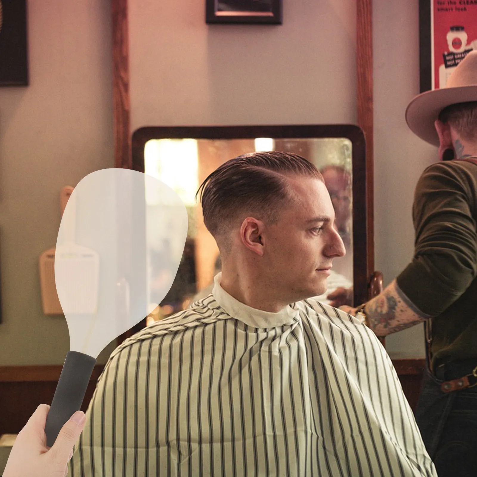 

Face Mask for Hairspray Salon Use Comfortable Barber Shield Protection during Haircut Styling Haircut Face Mask Shield