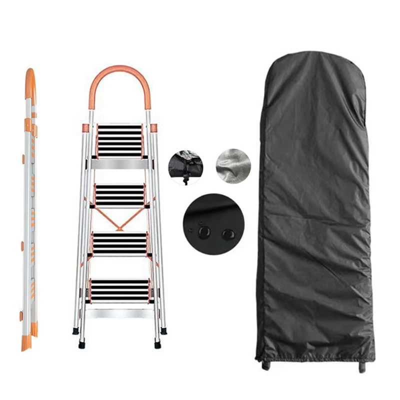 Folding Ladder Dust Cover Portable Ladder Protective Cover Outdoor Step Ladder 210D Waterproof Dust-Proof Case with Drawstring
