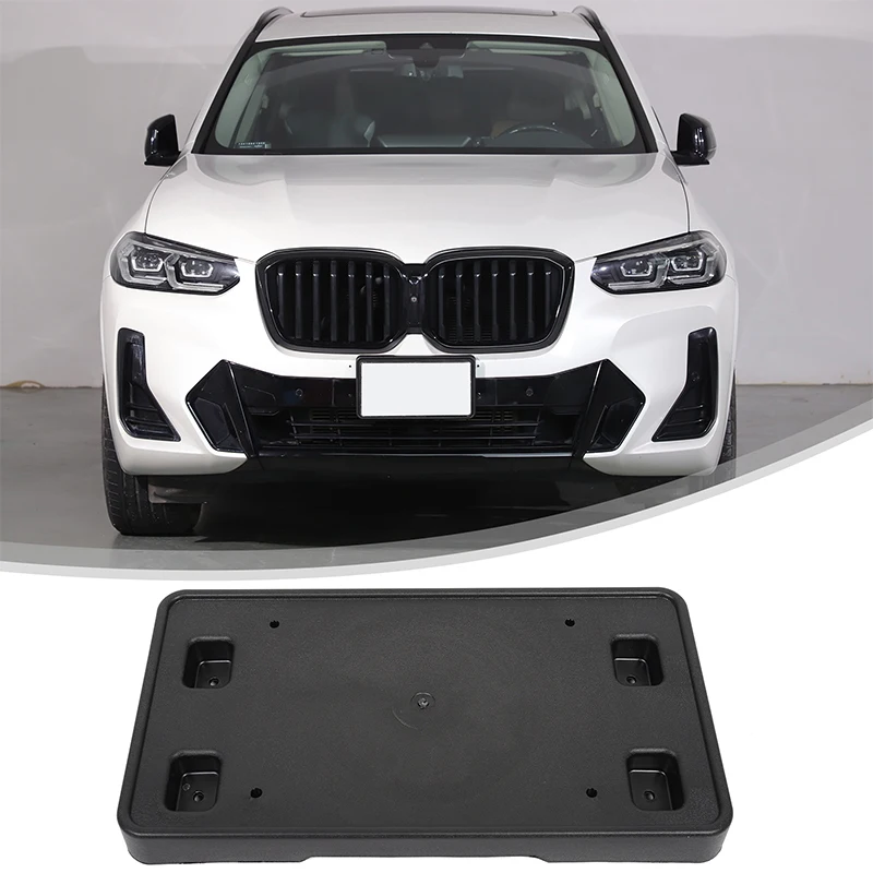 

For BMW X3 G08 G01 2022-2024 Automotive Front License Plate Holder ABS Automotive Front License Plate Holder Replacement Parts
