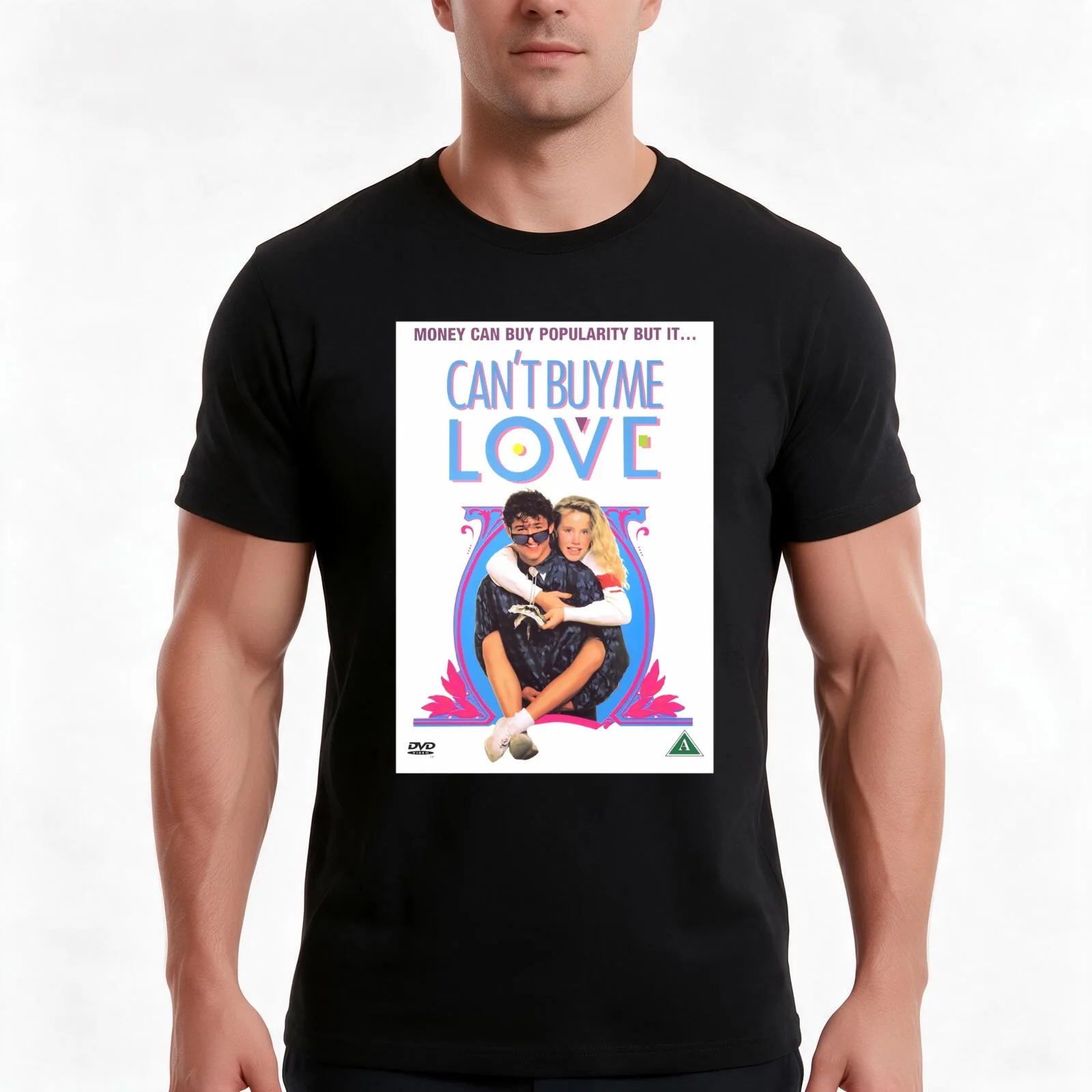 Can't buy me love T-Shirt, Summer Casual Cotton Tee, Oversized Streetwear Tops, Vintage Graphic Print, Loose Fit Short Sleeve