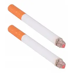 Novidade simulação Fake Cigarette Toys, adereços de baile de Halloween, dia da mentira, piadas práticas, diversão, 5 peças