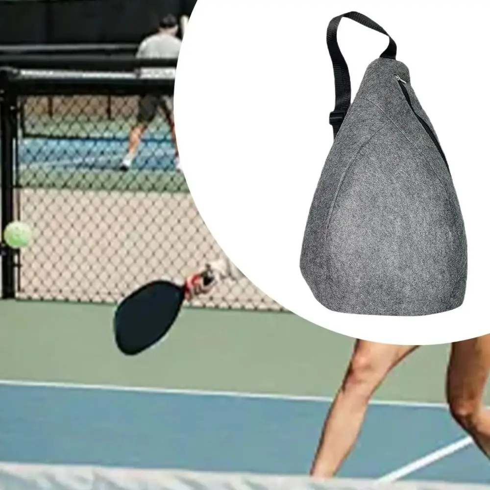 

New Felt Pickleball Rackets Backpack Lightweight Casual Pickleball Paddle Bag Adjustable Pickleball Bag Pickleball Accessories