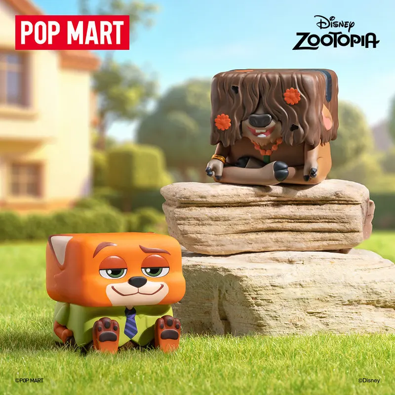 POPMART Disney Zootopia POP CUBE-2 Series Blind Box Surprise Mystery Container Cute Kawaii Doll Anime Figure Toy