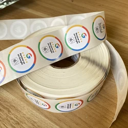 30mm Waterproof Google Review Stickers NFC213 Chip NFC Tap Review Sticker Review us on Google Sticker NFC Tags