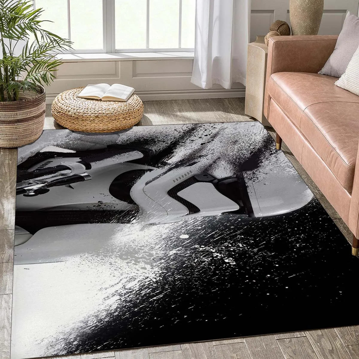 Alfombra de nave espacial para sala de estar, alfombra de área de nave de estrella espacial galáctica Vintage, alfombra de soldado grande antideslizante para puerta, alfombrillas de baño, decoración del hogar