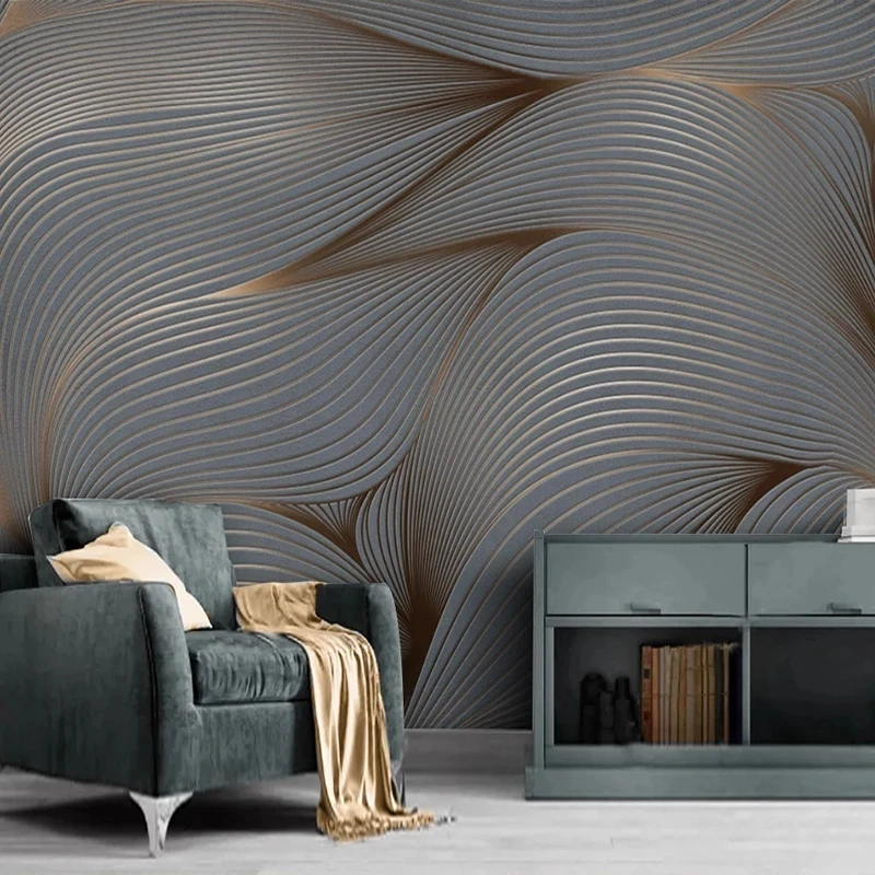 Custom Photo Wallpaper 3D Geometric Abstract Lines Mural Modern Living room TV background wall bedroom restaurant study Hotel 8d