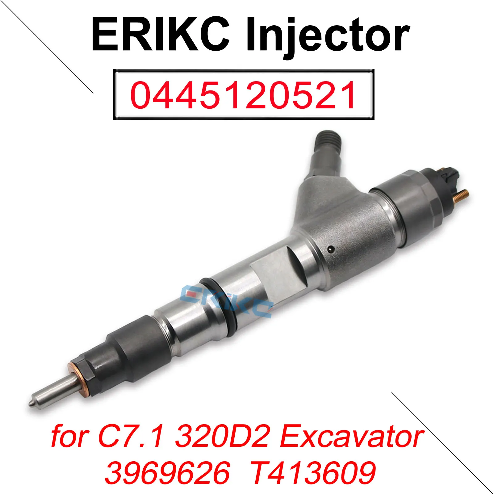 

0445120521 Fuel Injector 0 445 120 521 Diesel Parts Nozzle 0445 120 521 for C7.1 320D2 Excavator 3969626 T413609 396-9626