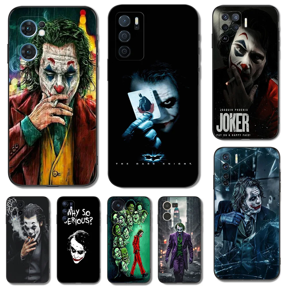 Black Tpu Case For OPPO A1K A5 A5S A5XS A3S AX5 A11 A11X A12E A12 A7 A9 A9X 2018 2020 Clown Joker