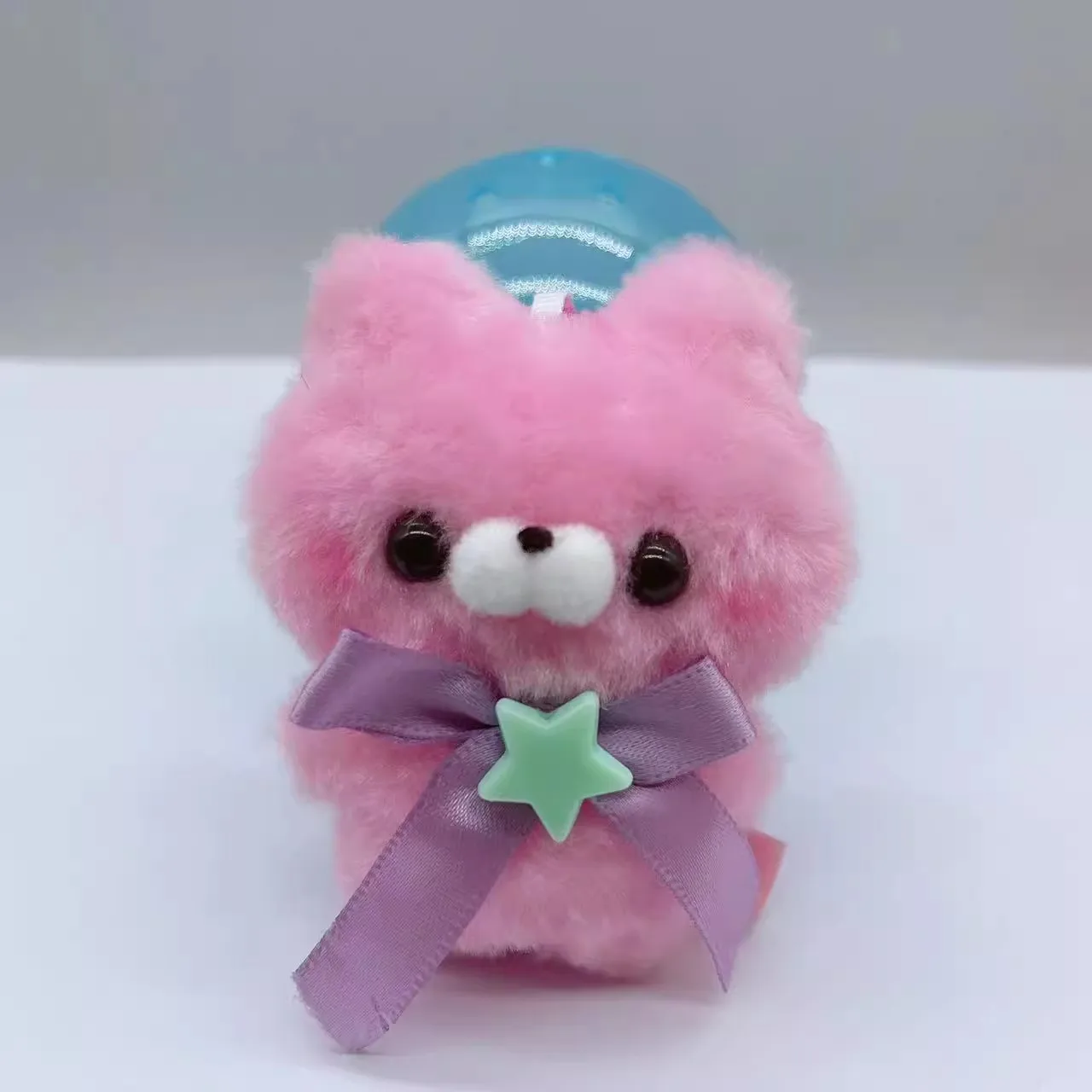 Twist-Animal debout en peluche, lapin coloré, ours, pendentif en coton, producteurs colorés