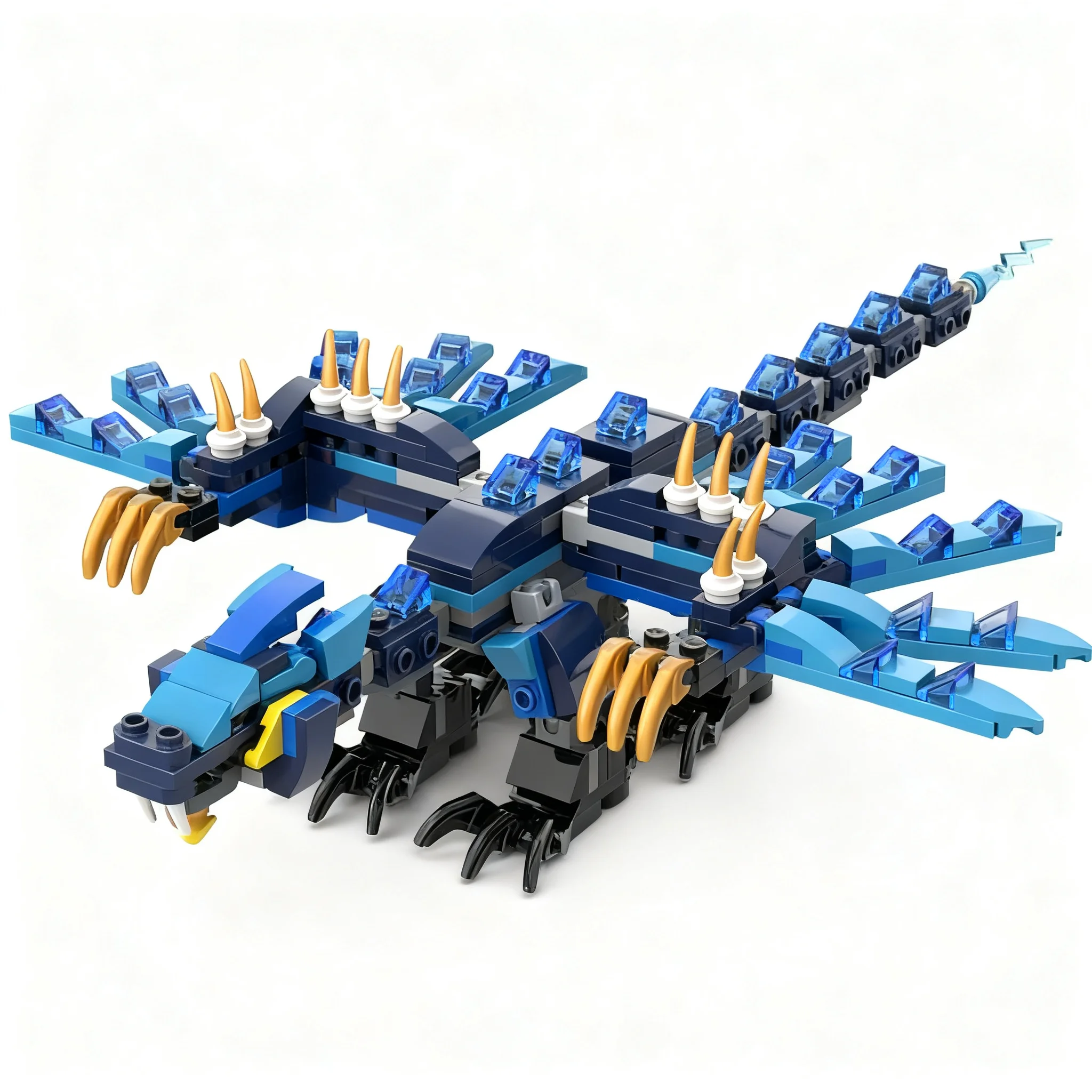 331pcs MOC Pilot Lightning Dragon Remake Ninjia Model Building Blocks Christmas Gift Architecture Toys Education DIY Creative