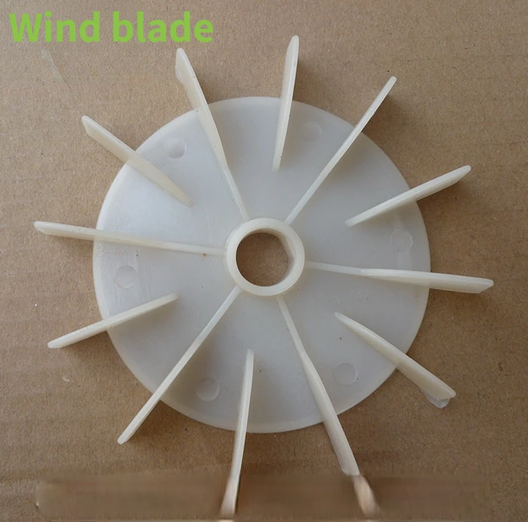 2Pcs Single-phase Motor Plastic Fan Blade Air Pump Fan D-type Mounting Hole Cooling Fan Blade Motor Accessories