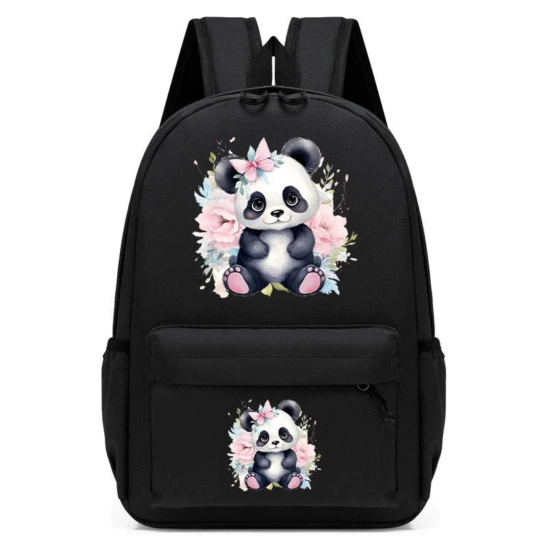 

Primary School Bag Floral Panda Print School Backpack Bag Students Cartoon School Bag Animebookbag Children's Bagpacks