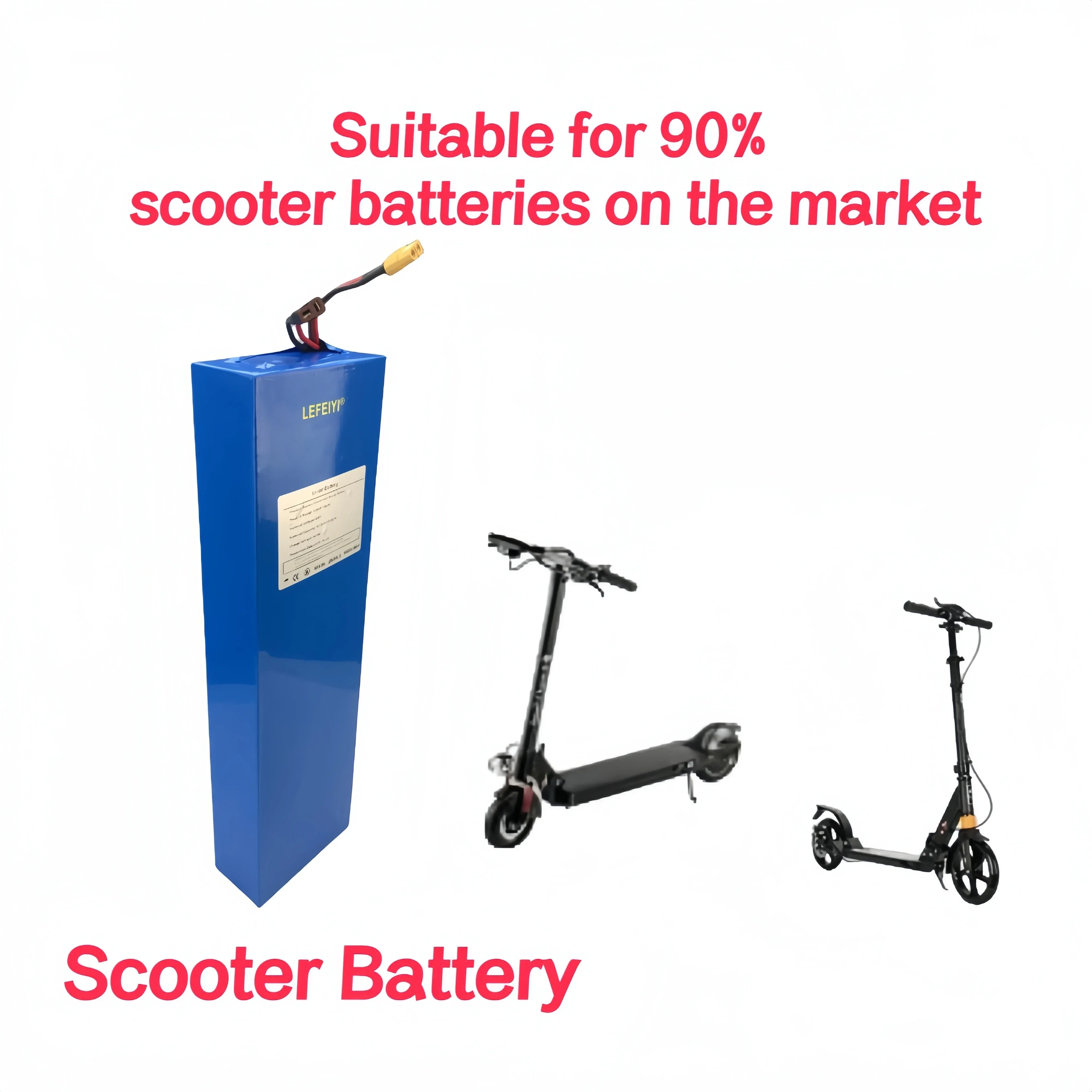 Lithium ion battery 13S4P 12800mAh 48V suitable for 54.6V BMS electric bicycle and scooter batteries