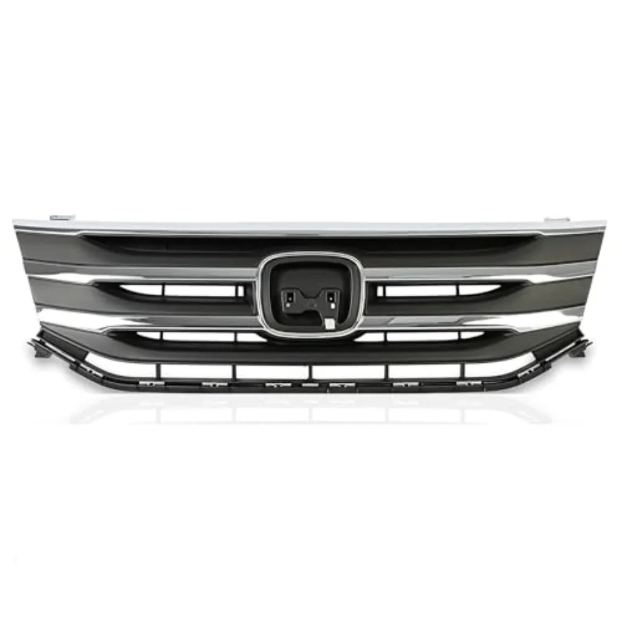 

Front Bumper Grille Upper Grill Assembly Compatible With 2011 2012 2013 Honda Odyssey 3.5L Black W/Chrome Trim 75102-TK8-A01