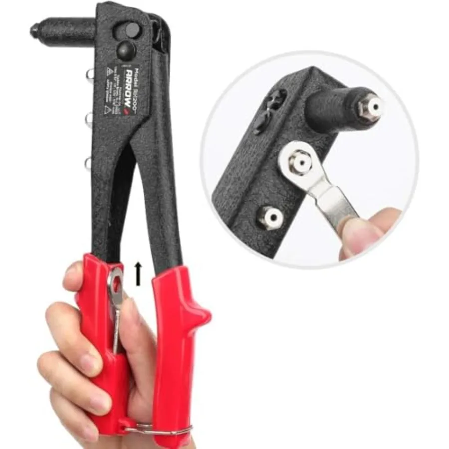 Professionele heavy-duty pop-klinknagelpistoolset met verschillende 120 klinknagels voor industriële reparatie en toepassingen van metaalproductie Dur