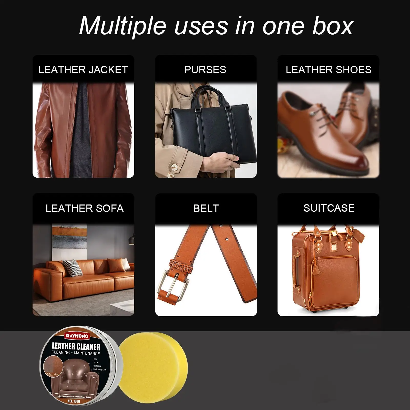 

PU Leather Conditioner, Prevent Steering Wheel Eliminate Colour Restorer for Couches Shoes Furniture Board