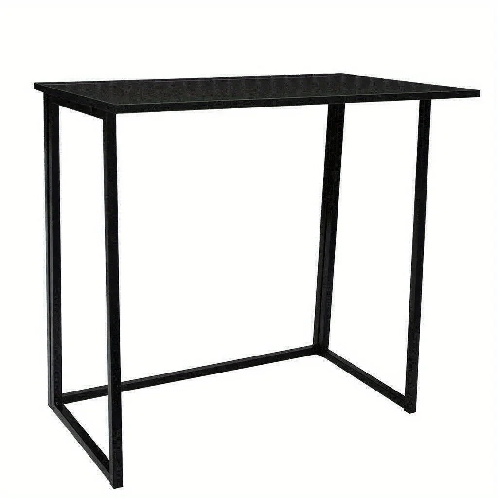 Folding Small Desk Home Office Desk Laptop Study Writing Table- BLACK