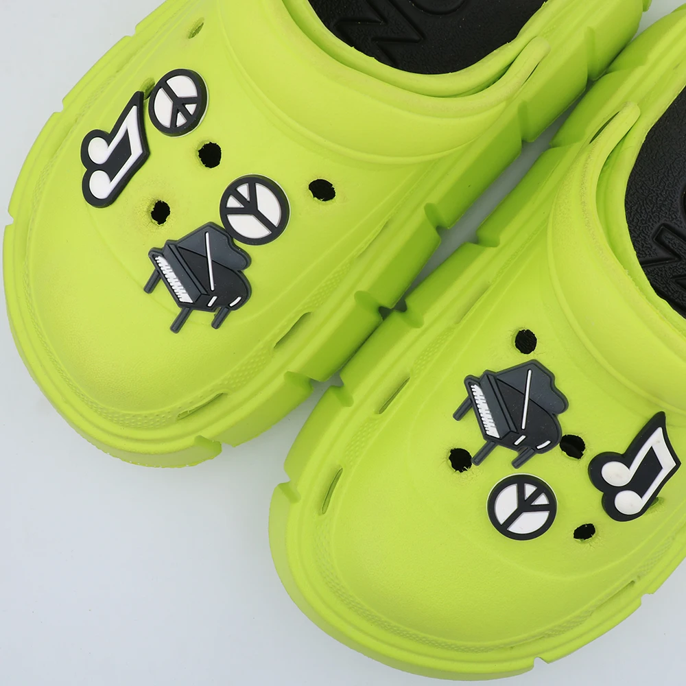 

1 Pc Shoe Decorations Musical Note Pvc Shoe Accessories Charms Pins Cute Cartoon Piano Ornament Children Holiday Gifts