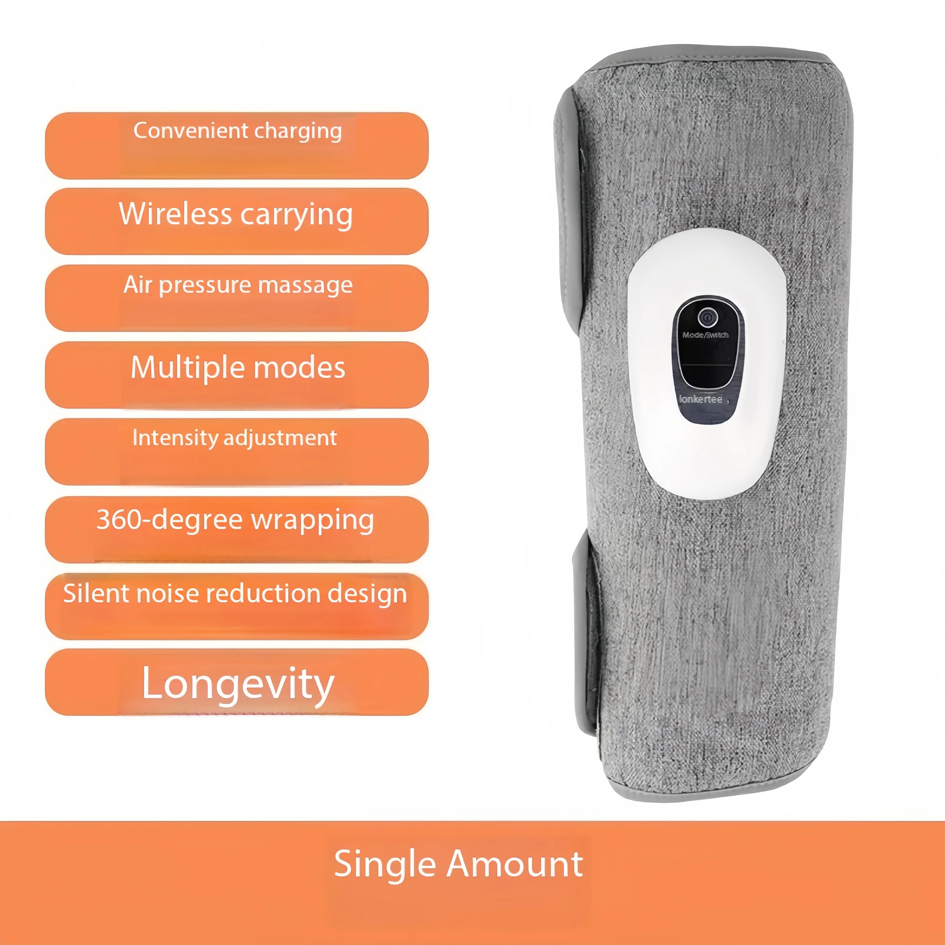 

Электрический массажер для икр с подогревом, разминающий воздушный массажер для ног, кровообращение, компрессионный массажер для ног, беспроводной