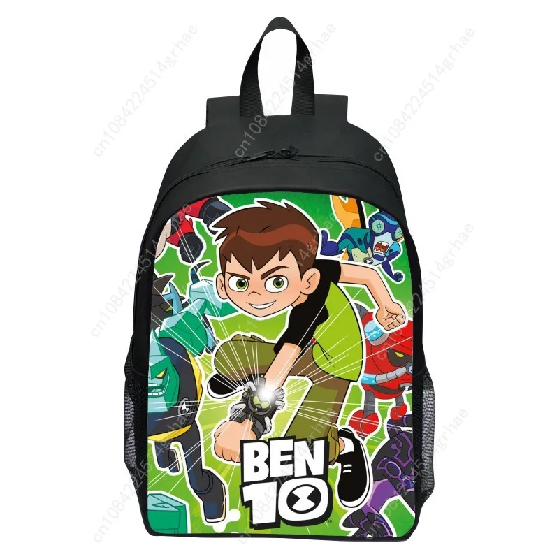 Tas ransel anak sekolah dasar BEN10 baru, motif kartun, ringan, untuk anak laki-laki