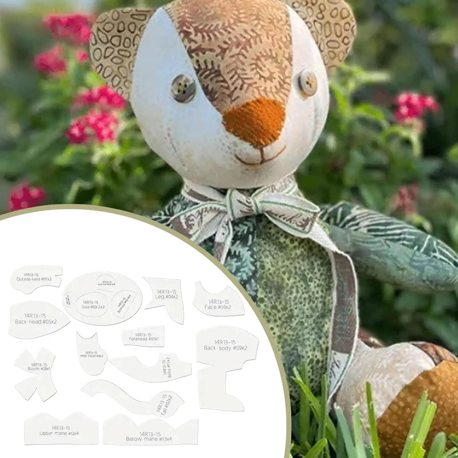 

Швейный шаблон, акриловые прозрачные стеганые узоры в форме льва, ремесленные проекты ручной работы, линейка для школьных поделок