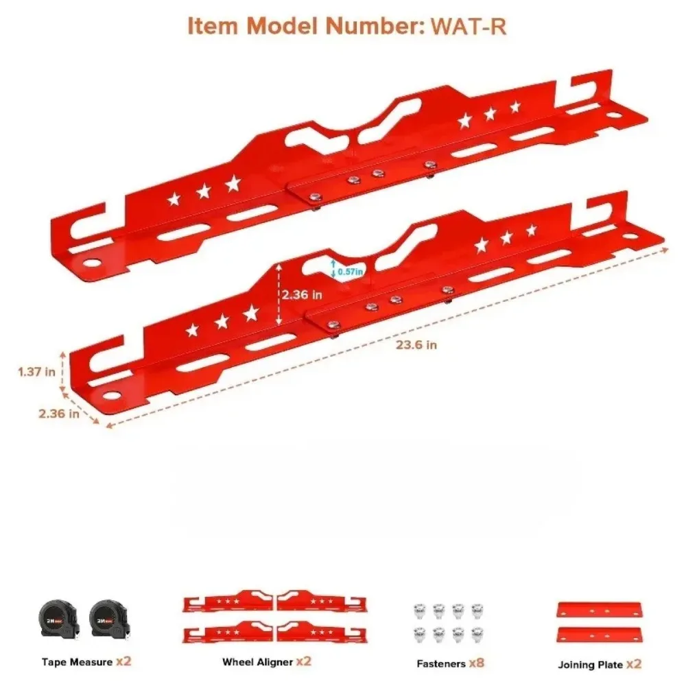 A Set for Cars Repair Tire Measurement Auto Wheel Alignment Plates Adjustable Automotive Wheel Leveling Aligner Alignment Too view 4