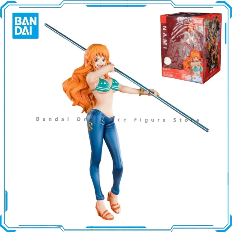 In Stock Bandai Genuine Figuarts ZERO One Piece Kitten Nami Figure Gift Ornament anime figures decor Model