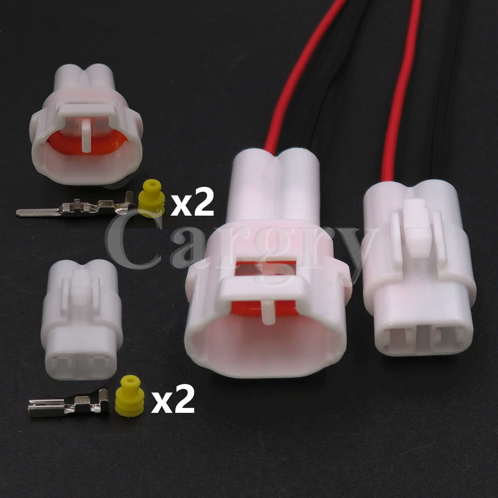 

1 Set 2P 6180-2181 6187-2171 Car Starter Waterproof Electrical Connector Automobile Fog Lamp Wiring Harness Socket