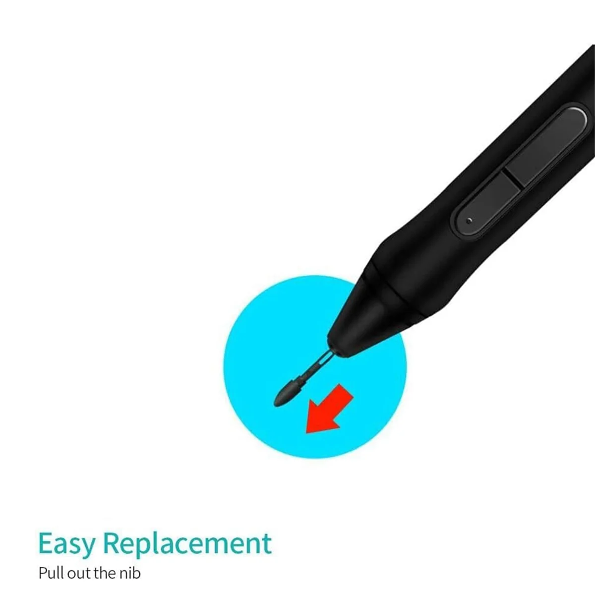 BABQ 10PCS Replacement Pen Nibs for HUION PN05 Stylus Pen Nib for PW500 PW507 Q620M HS611 Kamvas Pro 16/12/13 Kamvas 20