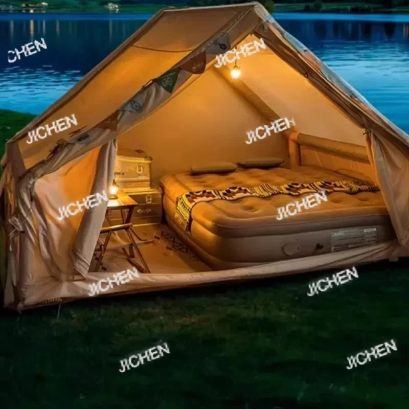 

Палатка из оксфордской ткани, полностью автоматическая, надувная, для кемпинга на открытом воздухе, для ночевки, водонепроницаемая, теплая, утолщенная, портативная.