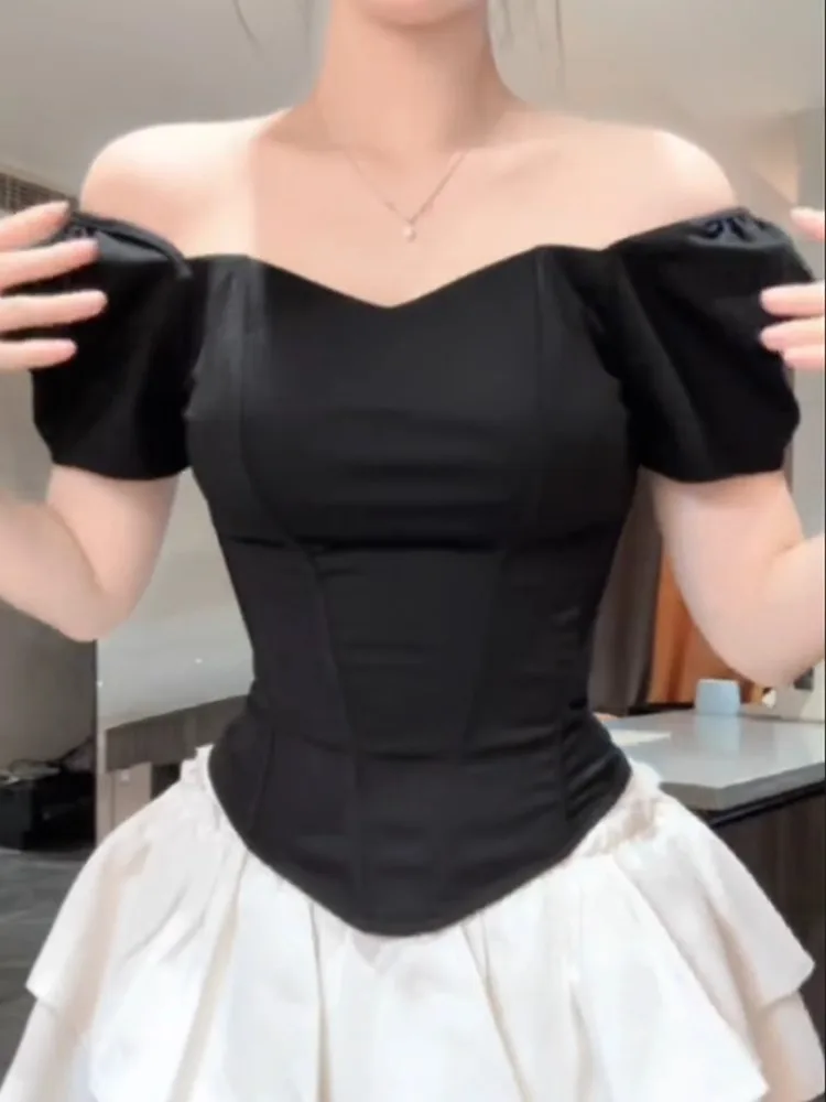 Camiseta Sexy de fibra suave 3D para mujer, camiseta de tubo adelgazante ort Sve, Top interior de talla grande para verano