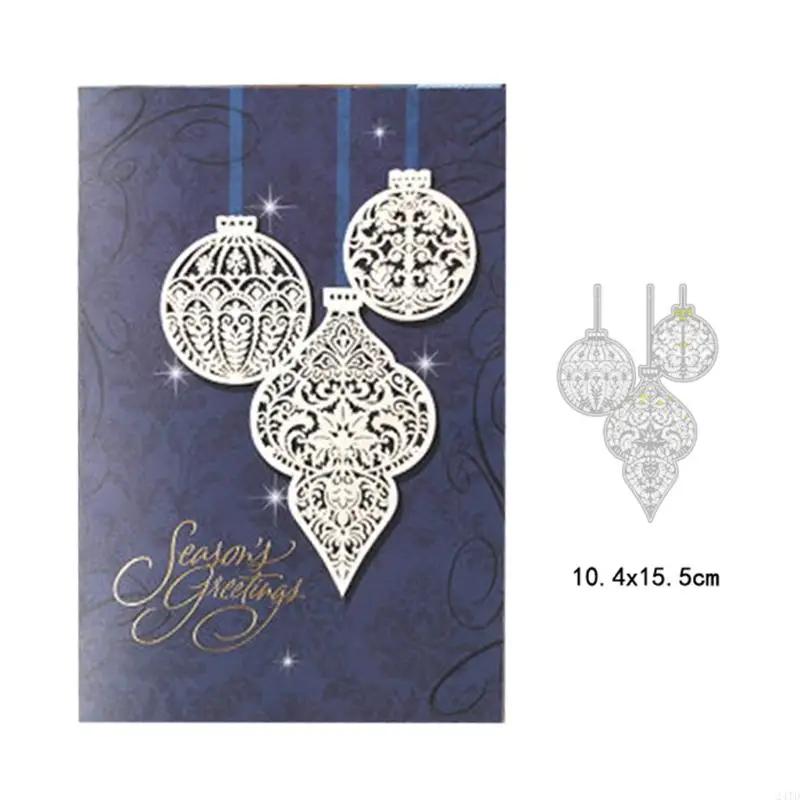 24TD عيد الميلاد الديكور الكرة القطع المعادن يموت stencil قصاصات القصاصات DIY الألبوم بطاقة ختم البطاقة ورقة النقش