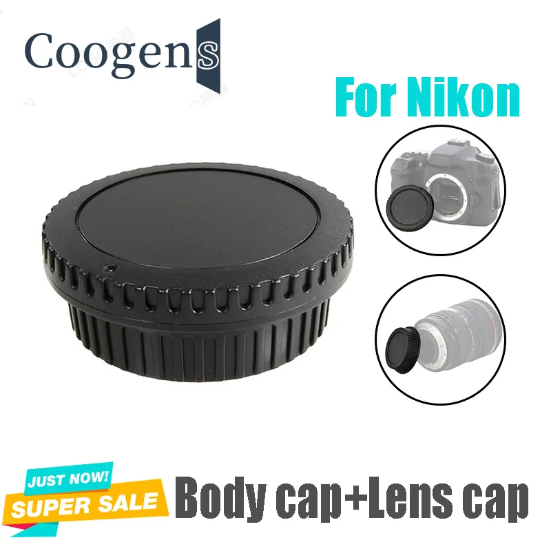 Tampa da lente traseira + tampa do corpo da câmera proteger plástico ABS anti-poeira para Nikon DSLR d7100 d7200 d800 d5500 d3400 câmera acessórios