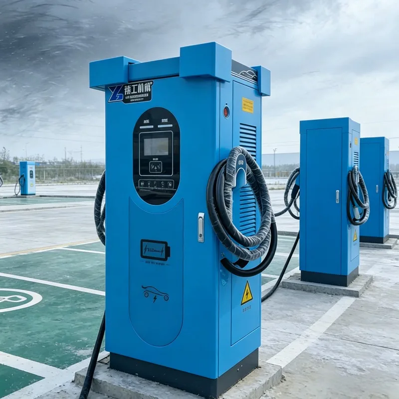 Customized Real-time Monitoring via App EV Charger 30kW DC Floor Standing for Business Park