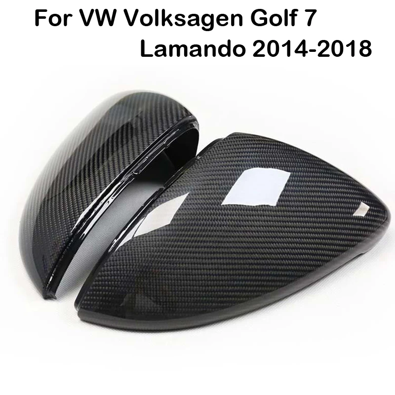 

For VW Volkswagen Golf 7 MK7 Golf Sportsvan 16-20 Touran 16-18 Carbon Fiber Car Rearview Mirror Case Cover Trim Cap