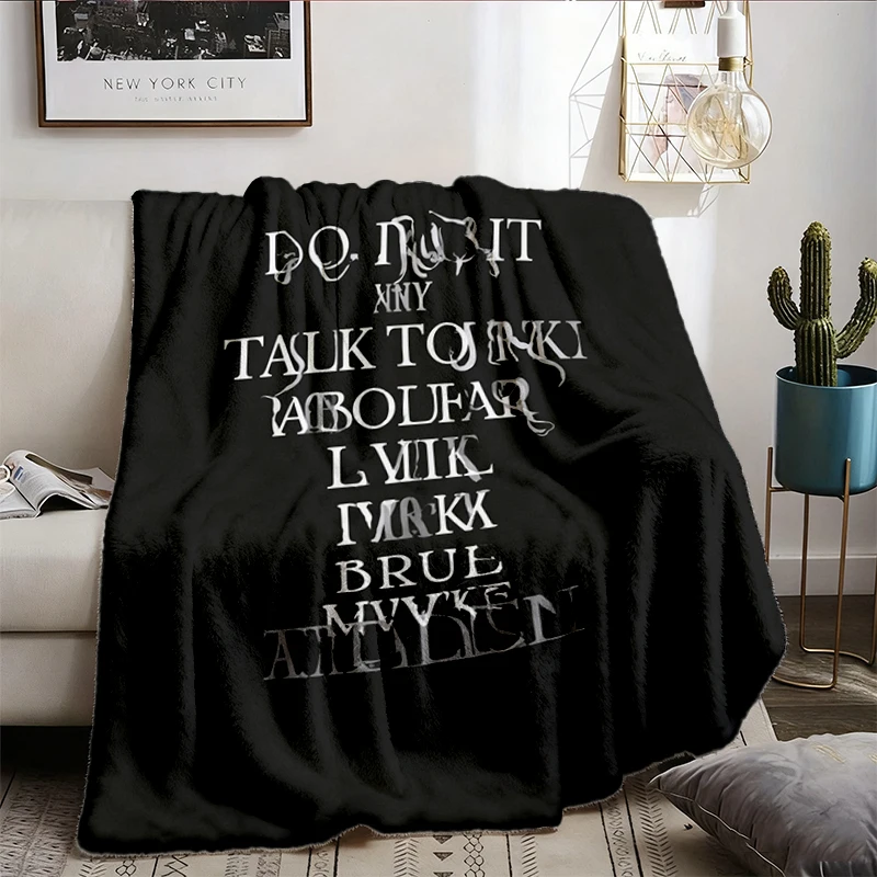 Do Not Talk To Me about AI Comfy Blanket Funny Tech Programmer Soft Blanket, AI Humor, Anti Ai Cozy Blanket. Gift Flanne
