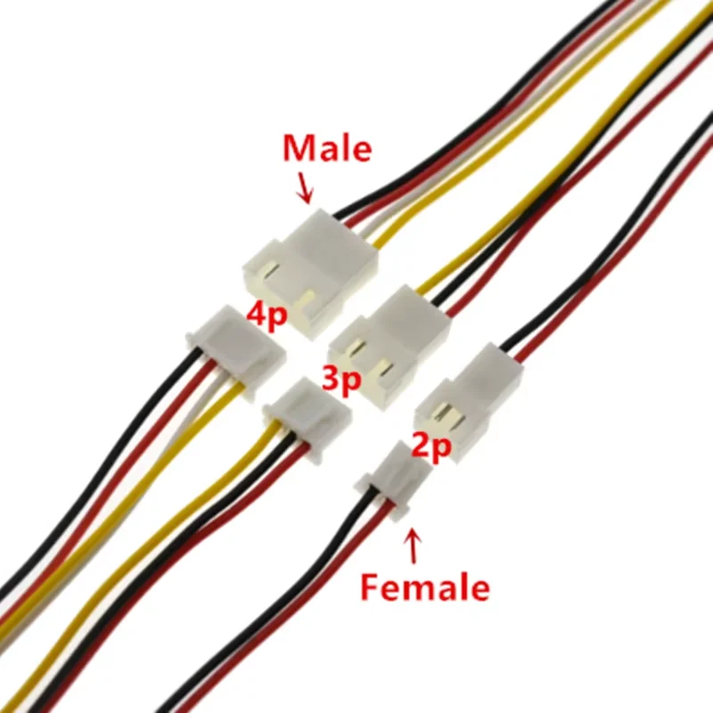 5Sets XH2.54 XH 2.54mm JST Wire Cable Connector 2/3/4/5/6/7/8/9/10 Pin Pitch Male Female Plug Socket 300MM Wire 26AWG