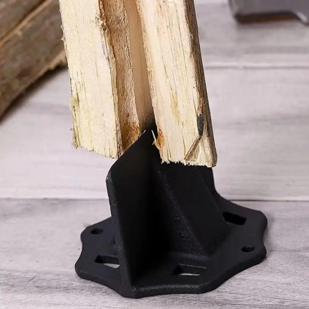 

Mini Heavy Duty Manual Wood Splitter Small Divider Wood Splitter Wedge Durable Black Firewood Kindling Splitter Backyard
