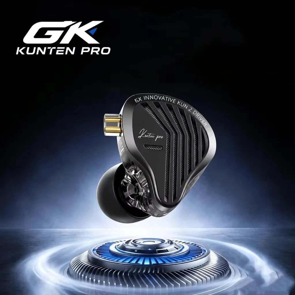 GK KUNTEN PRO HiFi In Ear Earphones Second Generation Dynamic Driver Long Stroke Bass Wired Headset For Music Audiophile