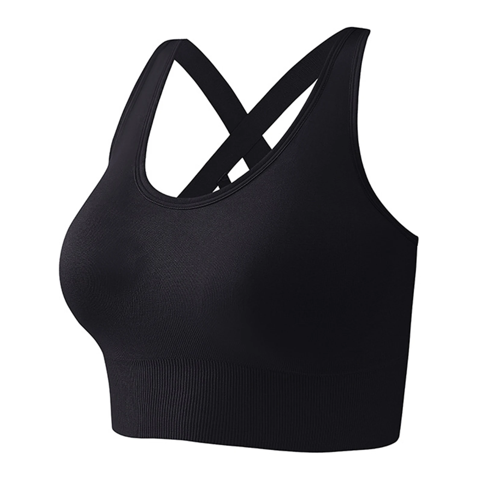 Nueva ropa interior para mujer, Sujetador deportivo sin costuras a prueba de golpes, parte de atrás bonita, sin anillo de acero, entrenamiento para correr, alta resistencia