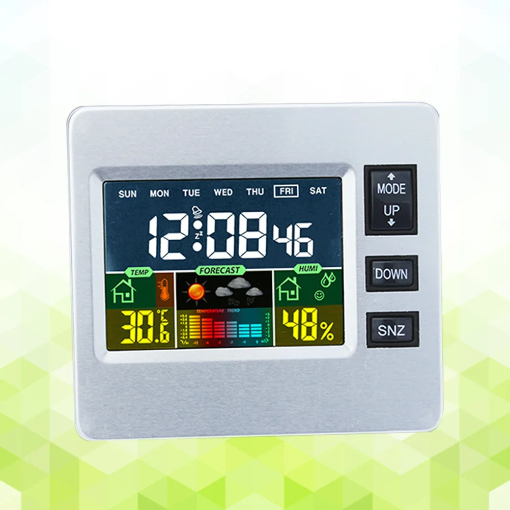 

Large Display Mute Design Colorful Screen Clock Digital Alarm Clock Desk Clock Wall Hanging Clock Led Clock Indoor Temperature